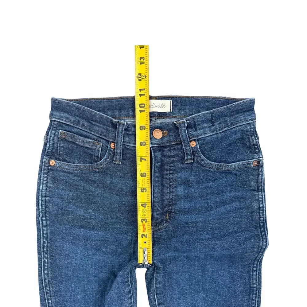 Madewell 10” High Rise Skinny Jeans Women’s 26 Blue Stretch Denim - Picture 9 of 10